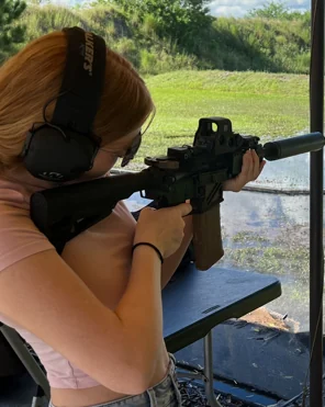 Supervised instruction at an outdoor range in Okeechobee, Florida