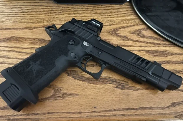 Staccato 2011 pistol with a Holosun optic